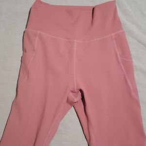 Halio blush pink leggings with pockets